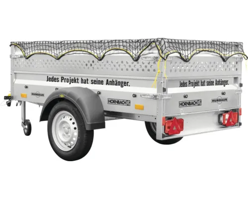p11-1_result.webp Humbaur Steely Projektanhänger 750 kg ungebremst – 2050 × 1095 × 600 mm – Lochblechaufsatz, Netz und Stützrad